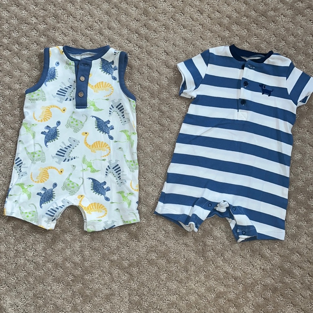 Little Me Infant Bodysuits- Boys 9 months